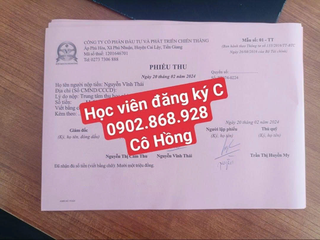Học Viên Đăng Ký Tại Trường Đào Tạo Và Sát Hạch Lái Xe Chiến Thắng Tiền Giang
